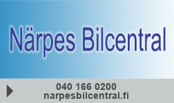 Närpes Bilcentral, innehavare Leif och Rune Lassfolk samt Gustav Stenbäck logo